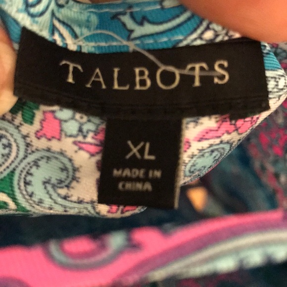 Paisley silk feel top with criss cross back detail - Picture 6 of 8